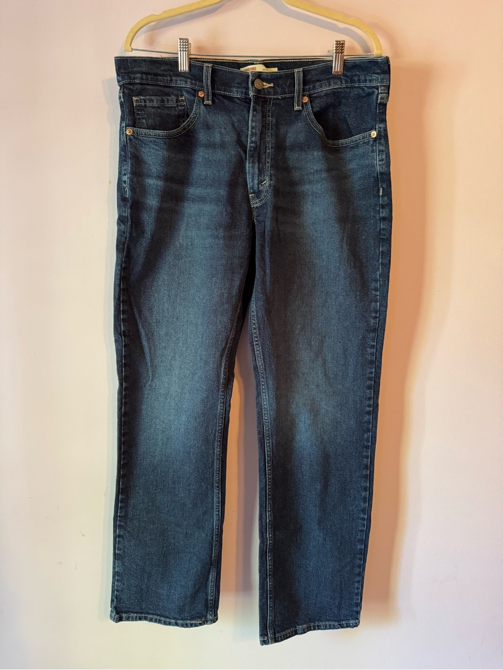 Signature Levi Strauss Relaxed Mens 34x32 Jeans